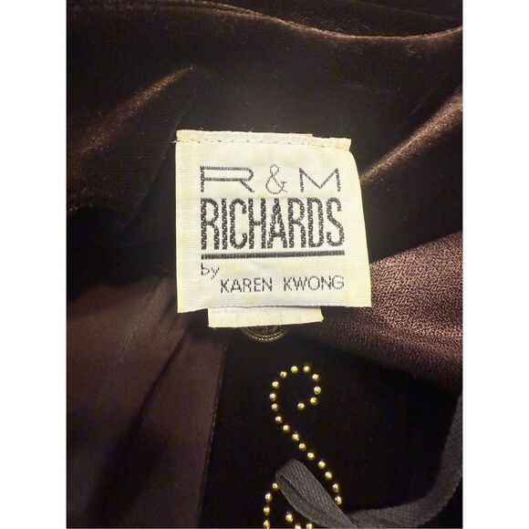 R & M Richards Velvet Cocktail Top/Jacket Faux Shell Plus Sz. 18 Holidays Party - Picture 8 of 8